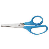 Universal® Kids' Scissors, Rounded Tip, 5" Long, 1.75" Cut Length, Assorted Straight Handles, 2-pack freeshipping - TVN Wholesale 