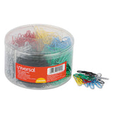 Plastic-coated Paper Clips, Jumbo, Assorted Colors, 250-pack