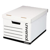 Universal® Medium-duty Easy Assembly Storage Box, Letter Files, White, 12-carton freeshipping - TVN Wholesale 