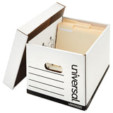 Universal® Professional-grade Heavy-duty Storage Boxes, Letter-legal Files, White, 12-carton freeshipping - TVN Wholesale 