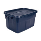 Rubbermaid® Roughneck Storage Box, 14 Gal, 15.88" X 23.88" X 12.25", Dark Indigo Metallic freeshipping - TVN Wholesale 