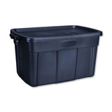 Rubbermaid® Roughneck Storage Box, 31 Gal, 20.4" X 32.3" X 16.7", Dark Indigo Metallic freeshipping - TVN Wholesale 