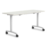 Union & Scale™ Workplace2.0 Nesting Training Table, Rectangular, 24 X 29.5 X 60, Silver Mesh freeshipping - TVN Wholesale 