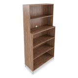 Union & Scale™ Essentials Laminate Bookcase, Five-shelf, 35.8 X 14.9 X 72, Espresso freeshipping - TVN Wholesale 