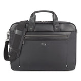 Solo Irving Briefcase, 16.54" X 2.36" X 13.39", Polyester, Black freeshipping - TVN Wholesale 