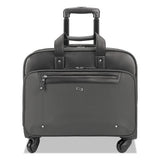 Solo Gramercy Rolling Case, 10.25" X 15.62" X 15.62", Polyester, Gray freeshipping - TVN Wholesale 