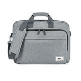 Solo Sustainable Re:cycled Collection Laptop Bag, For 15.6" Laptops, 16.25 X 4.5 X 12, Gray freeshipping - TVN Wholesale 