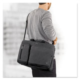 Solo Urban Hybrid Briefcase, 15.6", 16 3-4" X 4" X 12", Gray freeshipping - TVN Wholesale 