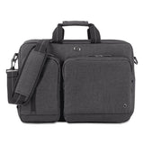 Solo Urban Hybrid Briefcase, 15.6", 16 3-4" X 4" X 12", Gray freeshipping - TVN Wholesale 