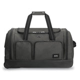 Solo Leroy Rolling Duffel, Polyester, 12 X 10 1-2 X 10 1-2, Gray freeshipping - TVN Wholesale 