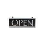 Headline® Sign Century Series Reversible Open-closed Sign, W-suction Mount, 13 X 5, Black freeshipping - TVN Wholesale 