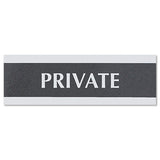 Headline® Sign Century Series Office Sign, Office, 9 X 3, Black-silver freeshipping - TVN Wholesale 