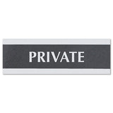 Headline® Sign Century Series Office Sign, Visitors Must Sign In, 9 X 3, Black-silver freeshipping - TVN Wholesale 
