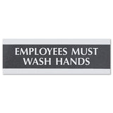 Headline® Sign Century Series Office Sign, Employees Must Wash Hands, 9 X 3 freeshipping - TVN Wholesale 