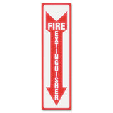 Headline® Sign Glow In The Dark Sign, 8 X 12, Red Glow, Exit freeshipping - TVN Wholesale 