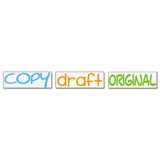 Trodat® Interlocking Stack Stamp, Copy, Draft, Original, 1.81" X 0.63", Assorted Fluorescent Ink freeshipping - TVN Wholesale 