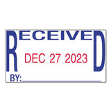 Trodat® Printy Economy Date Stamp, Self-inking, 1.63" X 1", Blue-red freeshipping - TVN Wholesale 