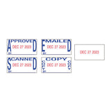 Trodat® Printy Economy 5-in-1 Date Stamp, Self-inking, 1.63" X 1", Blue-red freeshipping - TVN Wholesale 