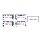 Trodat® Printy Economy 5-in-1 Date Stamp, Self-inking, 1" X 1.63", Blue-red freeshipping - TVN Wholesale 