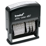Trodat® Printy Economy 12-message Date Stamp, Self-inking, 2" X 0.38", Black freeshipping - TVN Wholesale 