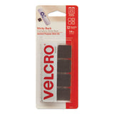 VELCRO® Brand Sticky-back Fasteners, Removable Adhesive, 0.88" X 0.88", Black, 12-pack freeshipping - TVN Wholesale 