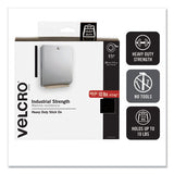VELCRO® Brand Industrial-strength Heavy-duty Fasteners With Dispenser Box, 2" X 15 Ft, Black freeshipping - TVN Wholesale 