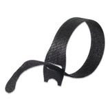 VELCRO® Brand One-wrap Pre-cut Thin Ties, 0.5" X 8", Black-gray, 50-pack freeshipping - TVN Wholesale 