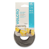 VELCRO® Brand One-wrap Pre-cut Thin Ties, 0.5" X 8", Black-gray, 50-pack freeshipping - TVN Wholesale 