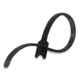 VELCRO® Brand One-wrap Pre-cut Thin Ties, 0.25" X 8", Black, 25-pack freeshipping - TVN Wholesale 