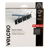 VELCRO® Brand Heavy-duty Fasteners, Extreme Outdoor Performance, 1" X 10 Ft, Titanium freeshipping - TVN Wholesale 