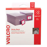 VELCRO® Brand Sticky-back Fasteners, Removable Adhesive, 0.75" Dia, White, 200-box freeshipping - TVN Wholesale 