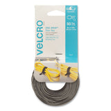 VELCRO® Brand One-wrap Pre-cut Thin Ties, 0.5" X 15", Black-gray, 30-pack freeshipping - TVN Wholesale 