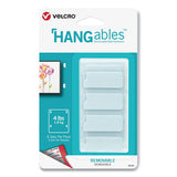 VELCRO® Brand Hangables Removable Wall Fasteners, 0.75" X 1.75", White, 8-pack freeshipping - TVN Wholesale 