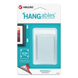 VELCRO® Brand Hangables Removable Wall Fasteners, 1.75" X 3", White, 8-pack freeshipping - TVN Wholesale 