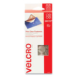 VELCRO® Brand Sticky-back Fasteners, Complete Sets, 0.75" Dia, Clear, 200-pack freeshipping - TVN Wholesale 