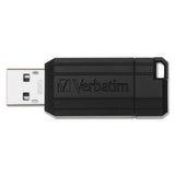 Verbatim® Pinstripe Usb Flash Drive, 128 Gb, Black freeshipping - TVN Wholesale 