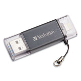 Verbatim® Store 'n' Go Dual Usb 3.0 Flash Drive For Apple Lightning Devices, 32 Gb, Graphite freeshipping - TVN Wholesale 