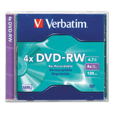 Verbatim® Dvd-rw Rewritable Disc, 4.7 Gb, 4x, Spindle, Silver, 30-pack freeshipping - TVN Wholesale 