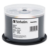 Verbatim® Dvd-r Aquaace Printable Recordable Disc, 4.7 Gb, 16x, Spindle, White, 50-pack freeshipping - TVN Wholesale 