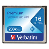 Verbatim® 16gb 233x Premium Compactflash Memory Card freeshipping - TVN Wholesale 