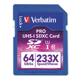Verbatim® 64gb Pro 600x Sdxc Memory Card, Uhs-i V30 U3 Class 10 freeshipping - TVN Wholesale 
