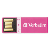 Verbatim® Clip-it Usb Flash Drive, 8 Gb, Assorted Colors, 3-pack freeshipping - TVN Wholesale 