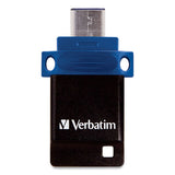 Verbatim® Store ‘n' Go Dual Usb 3.0 Flash Drive For Usb-c Devices, 32 Gb, Blue freeshipping - TVN Wholesale 