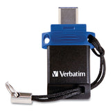 Verbatim® Store ‘n' Go Dual Usb 3.0 Flash Drive For Usb-c Devices, 32 Gb, Blue freeshipping - TVN Wholesale 