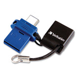 Verbatim® Store ‘n' Go Dual Usb 3.0 Flash Drive For Usb-c Devices, 32 Gb, Blue freeshipping - TVN Wholesale 