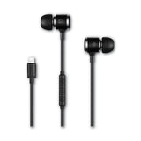 Volkano Jonagold Series Stereo Earphones With Built-in Mic And Mfi Lightning Connection For Apple Devices, Black-silver freeshipping - TVN Wholesale 