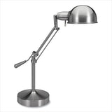 V-Light Full-spectrum Cfl Compact-fluorescent Tilt-arm Desk Lamp, 20" To 24" High, Brushed Nickel freeshipping - TVN Wholesale 