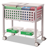 Vertiflex® Smartworx File Cart, One-shelf, 28.25w X 13.75d X 27.38h, Matte Gray freeshipping - TVN Wholesale 