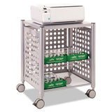 Vertiflex® Deskside Machine Stand, Two-shelf, 21.5w X 17.88d X 27h, Matte Gray freeshipping - TVN Wholesale 