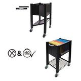 Vertiflex® Instacart File Cart, 14.25w X 28.5d X 27.75h, Black freeshipping - TVN Wholesale 